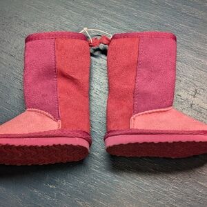 Toddler Sz 2 Kids Pink Suede Boots